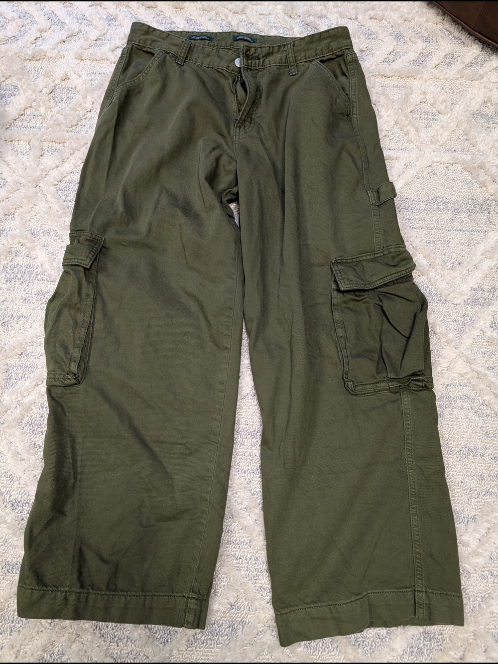 wild fable Olive Green Cargo Pants with Utility Pockets